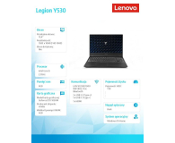 Lenovo Legion Y530 i5-8300H/8GB/1000GB HDD/GeForce GTX 1050M/15.6'' - 1465320 - zdjęcie 6